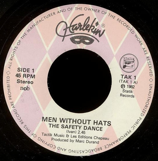 Men Without Hats : The Safety Dance (7", Single)