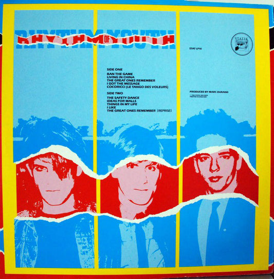 Men Without Hats : Rhythm Of Youth (LP, Album)