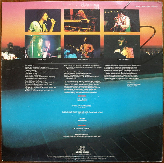 Wet Willie : Left Coast Live (LP, Album)