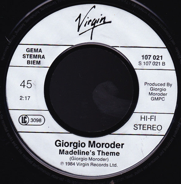 Giorgio Moroder : The Duel (7")