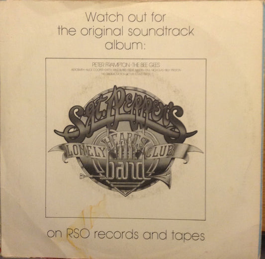 Bee Gees, Peter Frampton - Sgt. Pepper's Lonely Hearts Club Band / With A Little Help From My Friends (7") (Very Good Plus (VG+)) - Skanderborg Vinyl