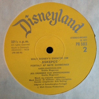 Various : Walt Disney's Askepot (LP, Album)