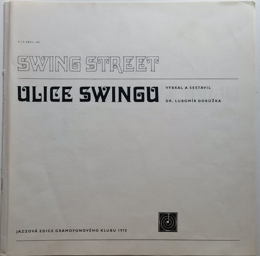 Various : Ulice Swingu (2xLP, Comp, Mono, Club + Box)