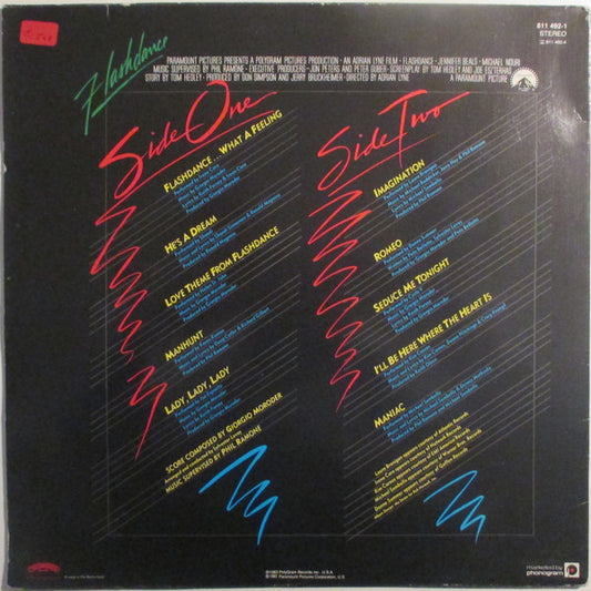 Various : Flashdance (Original Soundtrack From The Motion Picture) (LP, Album)