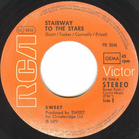 The Sweet : Stairway To The Stars (7", Single)