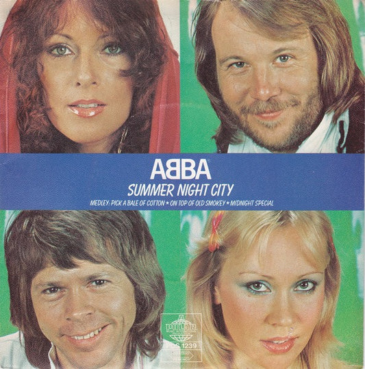 ABBA - Summer Night City (7") (Very Good Plus (VG+)) - Skanderborg Vinyl