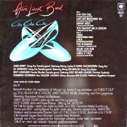 Anne Linnet Band - Cha Cha Cha (LP) (Very Good Plus (VG+)) - Skanderborg Vinyl