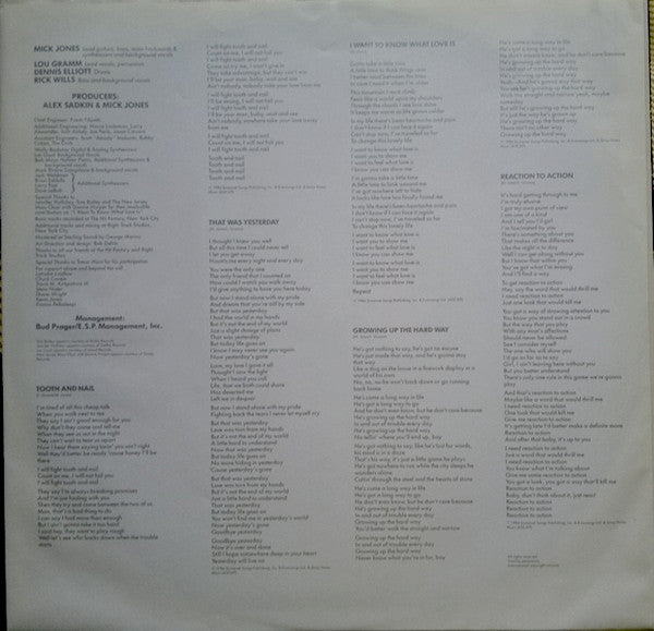 Foreigner : Agent Provocateur (LP, Album, Emb)