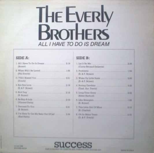 The Everly Brothers* : All I Have To Do Is Dream (LP, Comp)