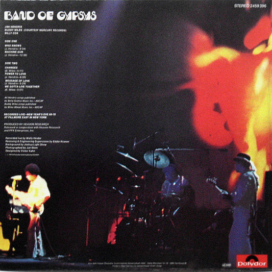 Jimi Hendrix : Band Of Gypsys (LP, Album, RE)