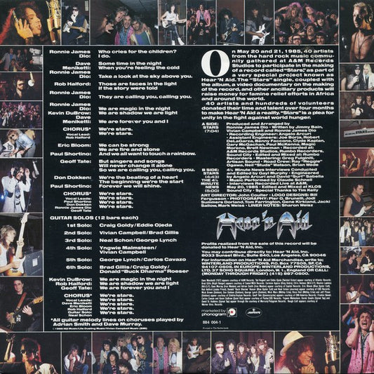Hear'n Aid : Stars (12", EP, Single)