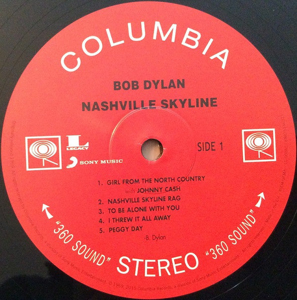 Bob Dylan : Nashville Skyline (LP, Album, RE, RP, 180)