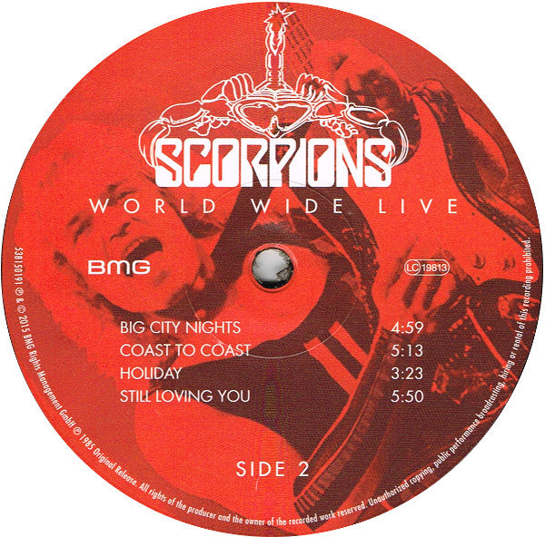 Scorpions : World Wide Live (2xLP, Album, 180 + CD, Album + Dlx, RE, RM)
