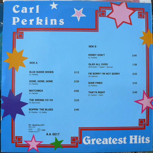 Carl Perkins : Greatest Hits (LP, Comp, Blu)