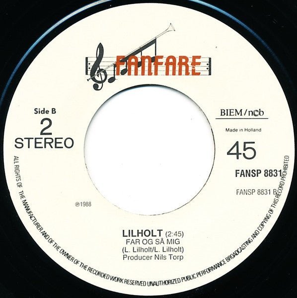 Lars Lilholt : Lad Julen Vare Længe (7", Single)