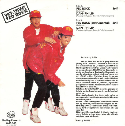 Dan Rachlin • Philip Lundsgaard - Fed Rock (7") (Very Good Plus (VG+)) - Skanderborg Vinyl