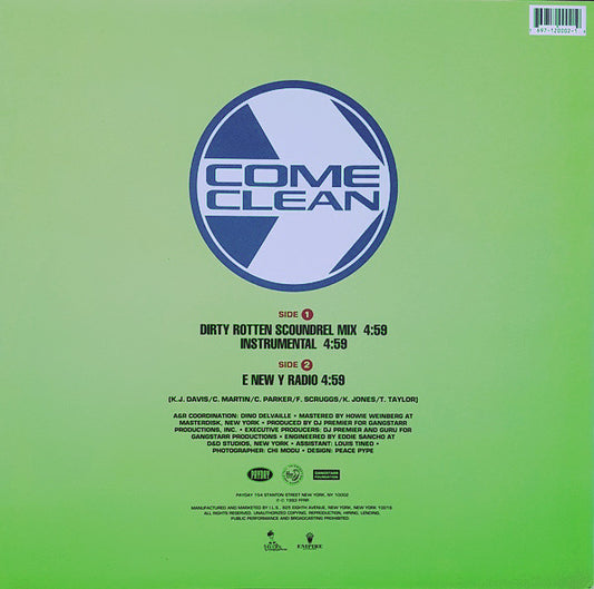 Jeru The Damaja : Come Clean (12", Single)