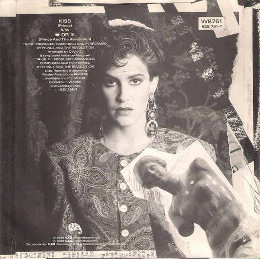 Prince And The Revolution : Kiss (7", Single, Blu)