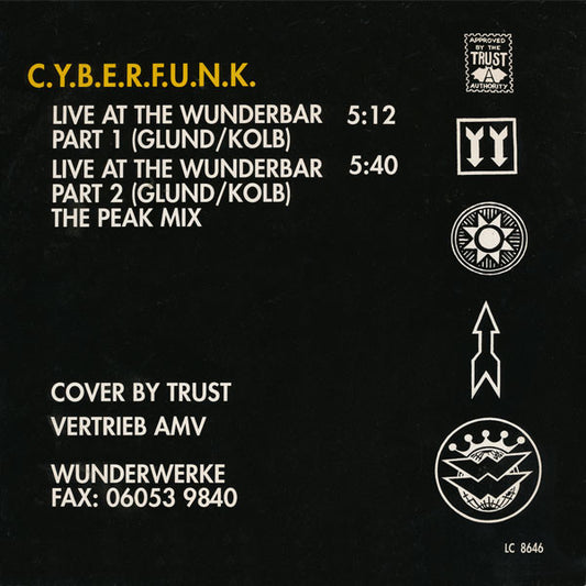 C.Y.B.E.R.F.U.N.K. - Live At The Wunderbar (12") (Very Good Plus (VG+)) - Skanderborg Vinyl
