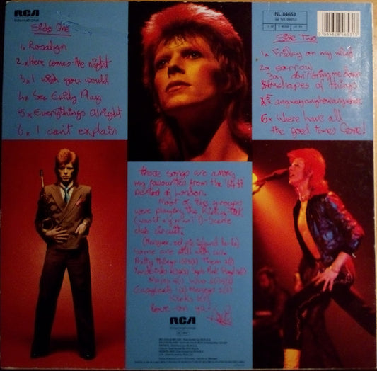 Bowie* : Pinups (LP, Album, RE)