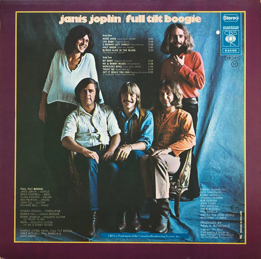 Janis Joplin : Pearl (LP, Album, RE)