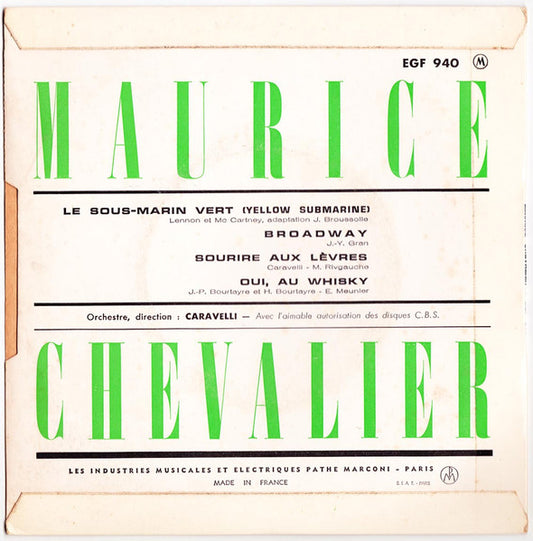 Maurice Chevalier : Le Sous-Marin Vert (Yellow Submarine) (7", EP)