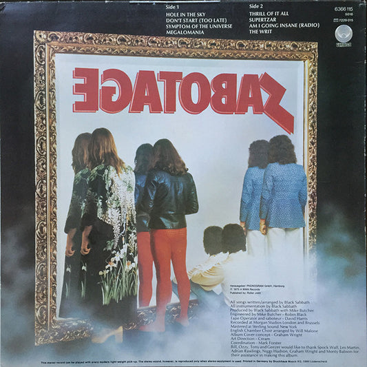 Black Sabbath : Sabotage (LP, Album)