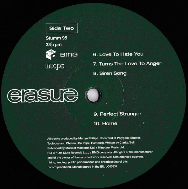 Erasure : Chorus (LP, Album, Ltd, RE, 180)