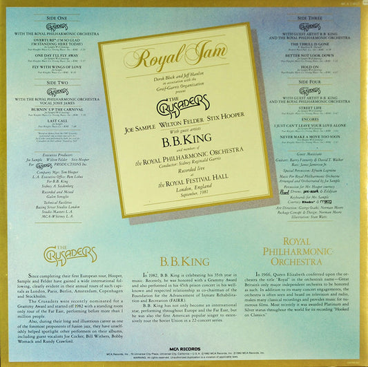 The Crusaders With B.B. King And The Royal Philharmonic Orchestra - Royal Jam (2xLP) (Very Good Plus (VG+)) - Skanderborg Vinyl
