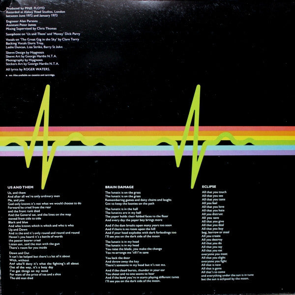 Pink Floyd : The Dark Side Of The Moon (LP, Album, RP, Gat)