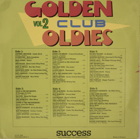 Various : Golden Club Oldies Vol 2 (3xLP, Comp)