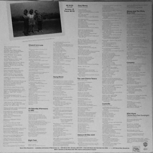 Rickie Lee Jones : Rickie Lee Jones (LP, Album, RE)