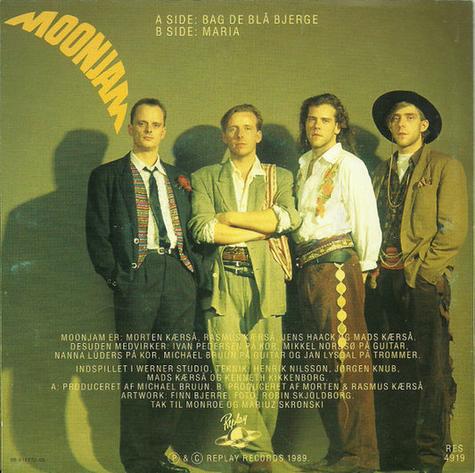 Moonjam : Bag De Blå Bjerge (7", Single)