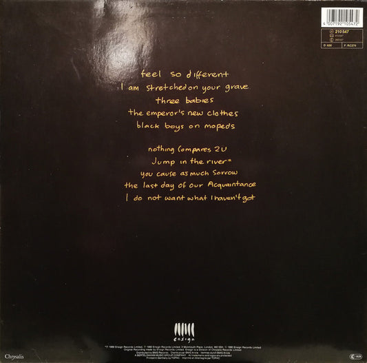 Sinéad O'Connor : I Do Not Want What I Haven't Got (LP, Album)