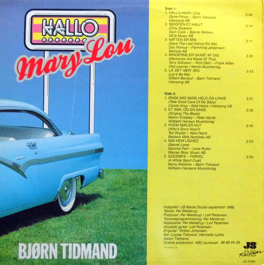 Bjørn Tidmand - Hallo Mary Lou (LP) (Very Good Plus (VG+)) - Skanderborg Vinyl