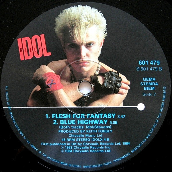 Billy Idol : Flesh For Fantasy (Below The Belt Mix) (12", Maxi)