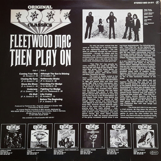 Fleetwood Mac : Then Play On (LP, Album, RE)