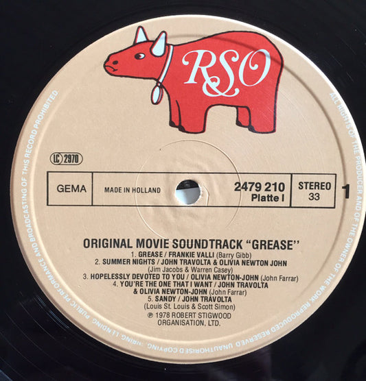 Various : Grease (The Original Soundtrack From The Motion Picture) (2xLP, Album, Gat)