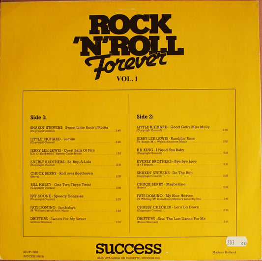 Various : Rock'N'Roll Forever Vol. 1 (LP, Comp)