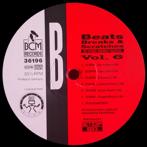 Simon Harris : Beats, Breaks & Scratches Volume 6 (LP)