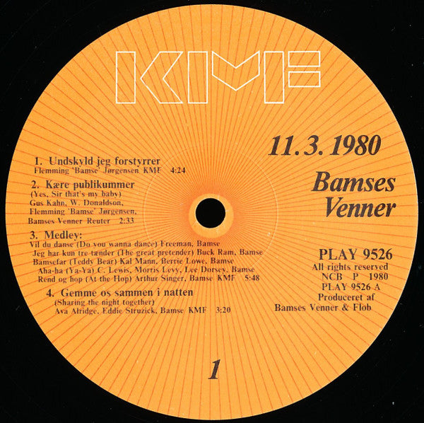 Bamses Venner : 11. 3. 1980 (2xLP)