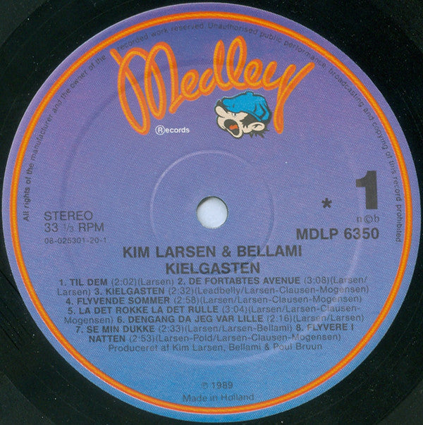 Kim Larsen & Bellami : Kielgasten (LP, Album)