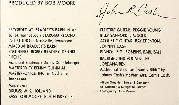 Johnny Cash : Boom Chicka Boom (LP, Album)