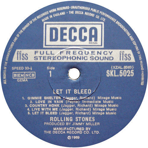 The Rolling Stones : Let It Bleed (LP, Album, RE)