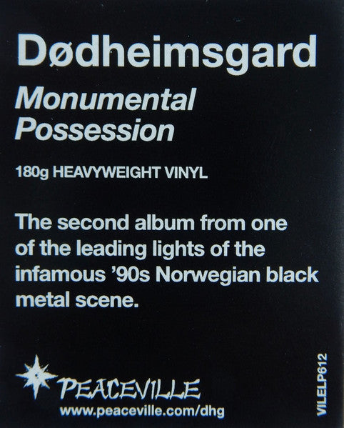Dødheimsgard : Monumental Possession (LP, Album, RE)