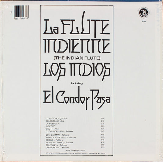Los Indios : La Flute Indienne (The Indian Flute) (LP, Album)