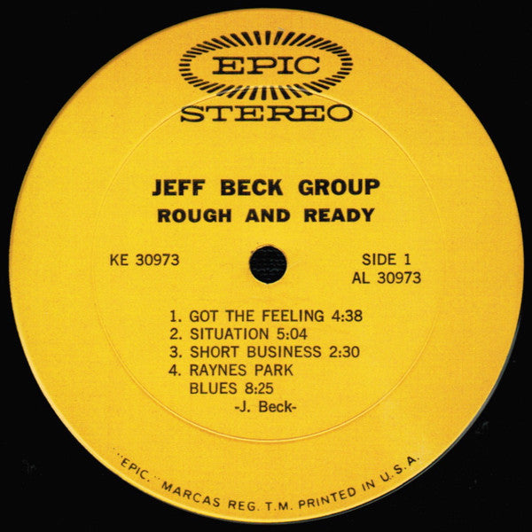 Jeff Beck Group : Rough And Ready (LP, Album, Pit)