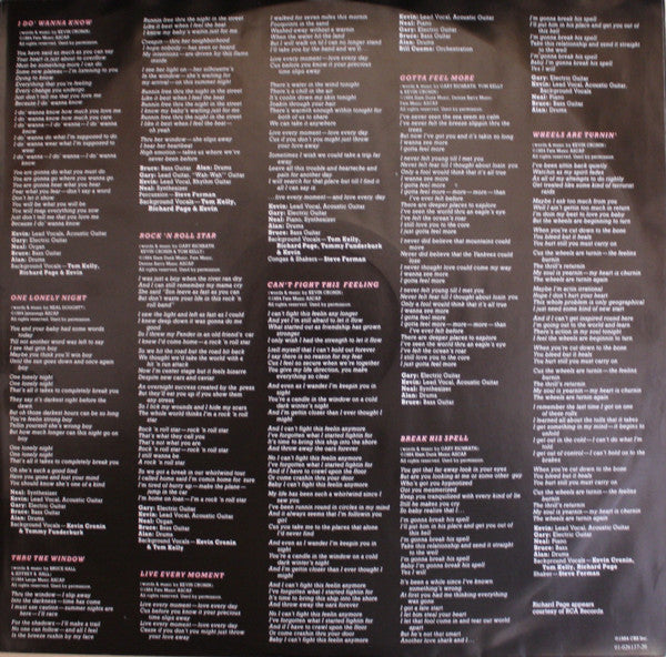 REO Speedwagon : Wheels Are Turnin' (LP, Album)