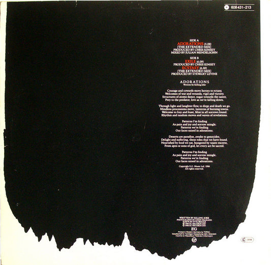 Killing Joke : Adorations (12", Single)