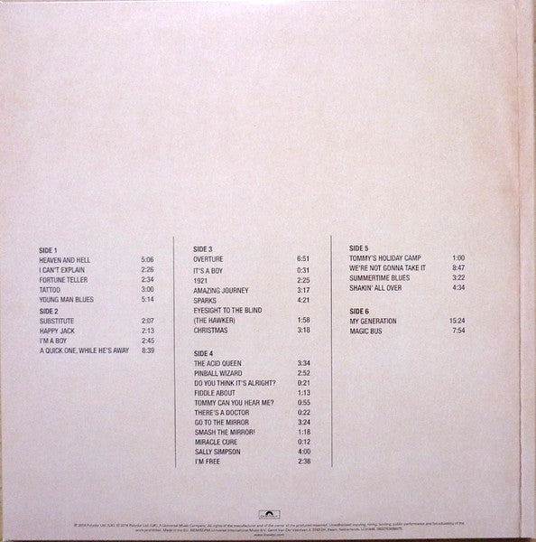 The Who : Live At Leeds (3xLP, Album, Dlx, RE, RM, 180)